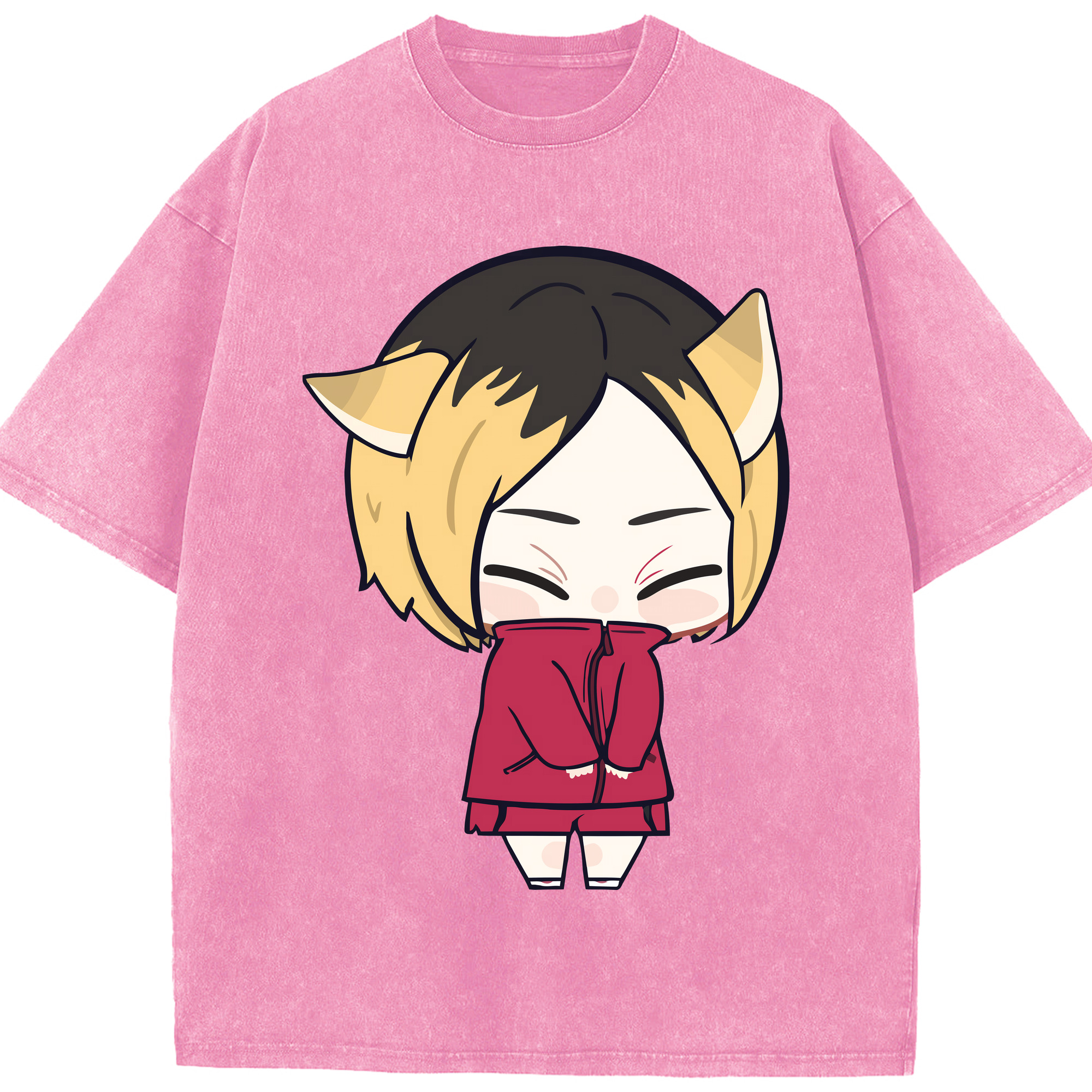 （画像用） ハイキュー!! Haikyu!! 綿100% ヴィンテージ風 半袖Tシャツ（フロントプリント）